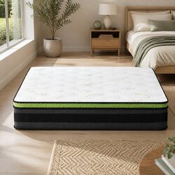 Cool Gel Memory Foam Spring Mattress King Size Grey