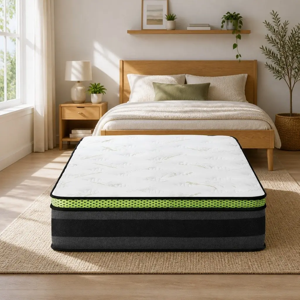 Single Cool Gel Memory Foam Pocket Spring Mattress 30cm Medium Firmness Grey
