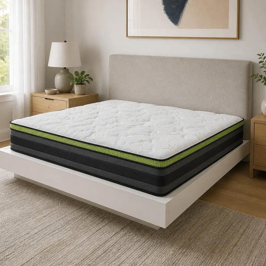 Single Cool Gel Memory Foam Pocket Spring Mattress 30cm Medium Firmness Grey