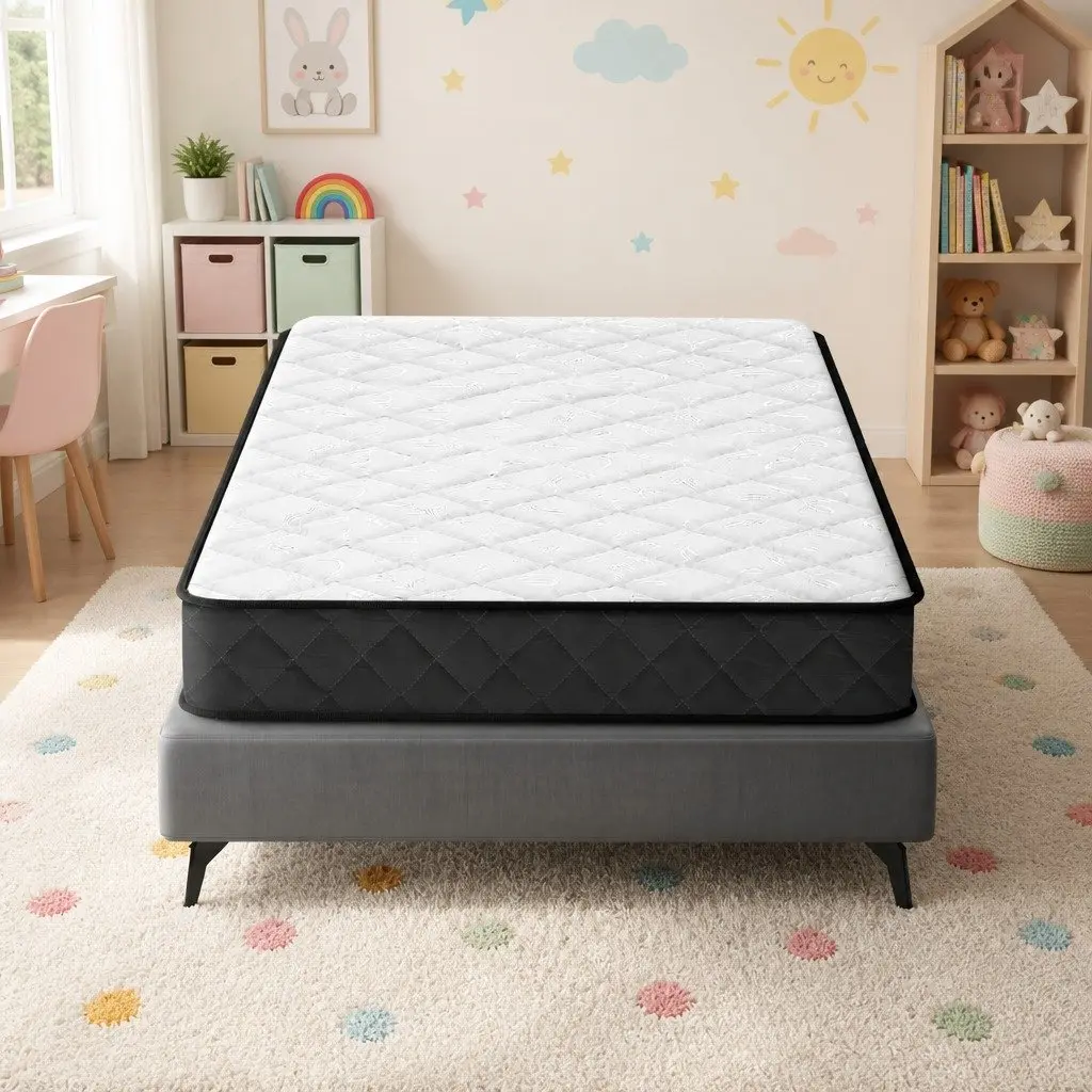 Single Mattress Medium Firm Support 16cm Bonnell Spring White