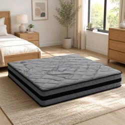 22cm King Size Medium Firm Pocket Spring Mattress
