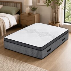 Double Mattress 37cm 4-in-1 Adjustable Firmness Foam
