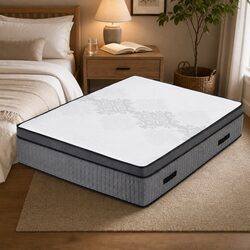Dual-Zone King Size Mattress 37cm Cooling Gel Construction