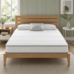 Double Mattress with High-Density Foam and Pocket Springs