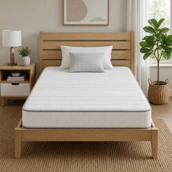 Single Mattress 20cm Medium Firm Egg-Crate Foam Construction
