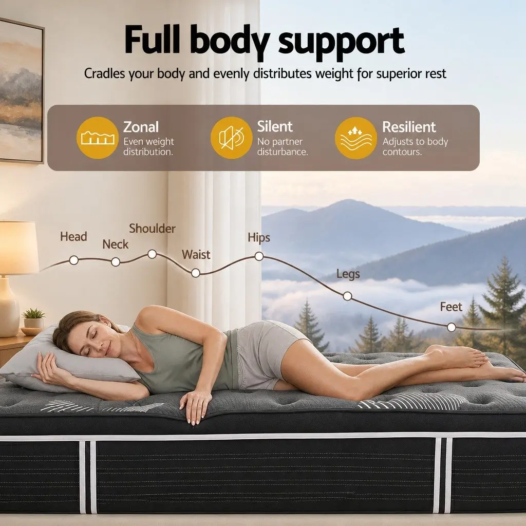 Graphene Memory Foam Pocket Spring Mattress 35cm