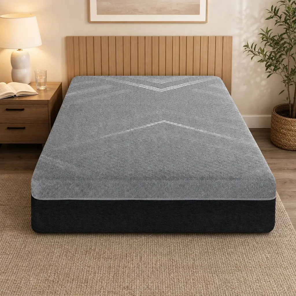 King Single Mattress Firm 26cm Grey Breathable