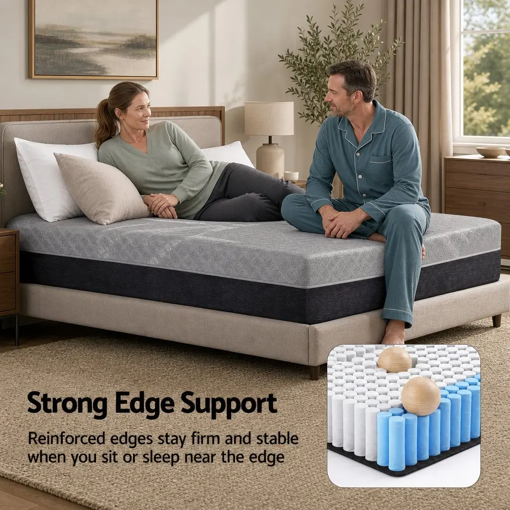 Double Mattress Firm 26cm Pocket Spring Grey