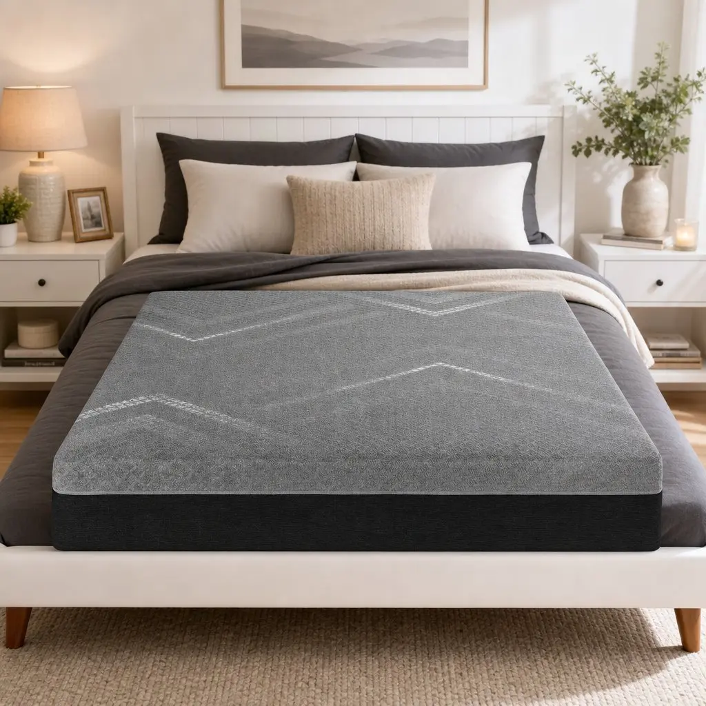 Queen Mattress Firm 26cm Dark Grey Breathable