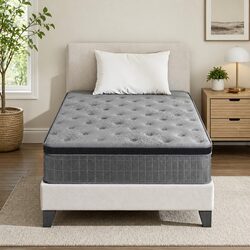 Contemporary 26cm Single Mattress with Latex Foam