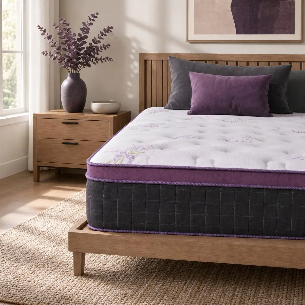 King Single Mattress Firm Euro Top with 5-Zone Support 35cm