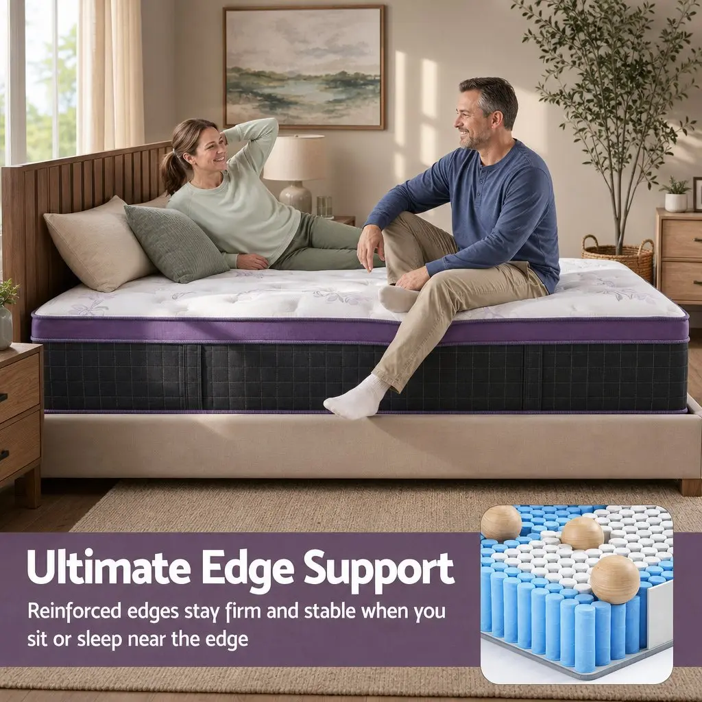 Single Mattress with 5-Zone Pocket Spring System, 35cm Thick
