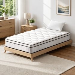 22cm King Single Pocket Spring Mattress Euro Top Design