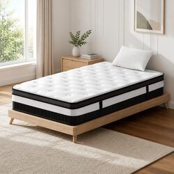 Contemporary King Single Mattress 30cm Euro Top