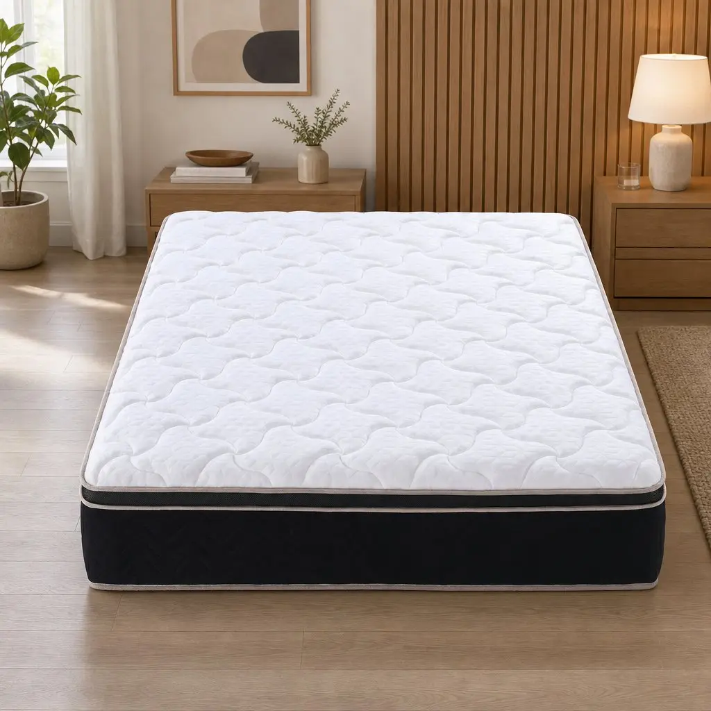 Double Mattress Firm 35cm Copper Memory Foam 7-Zone Pocket Springs