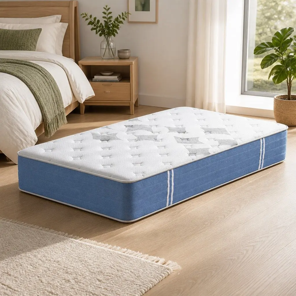 King Single Mattress Medium Firm Support Euro Top 25cm Bamboo Fibre Pocket Spring