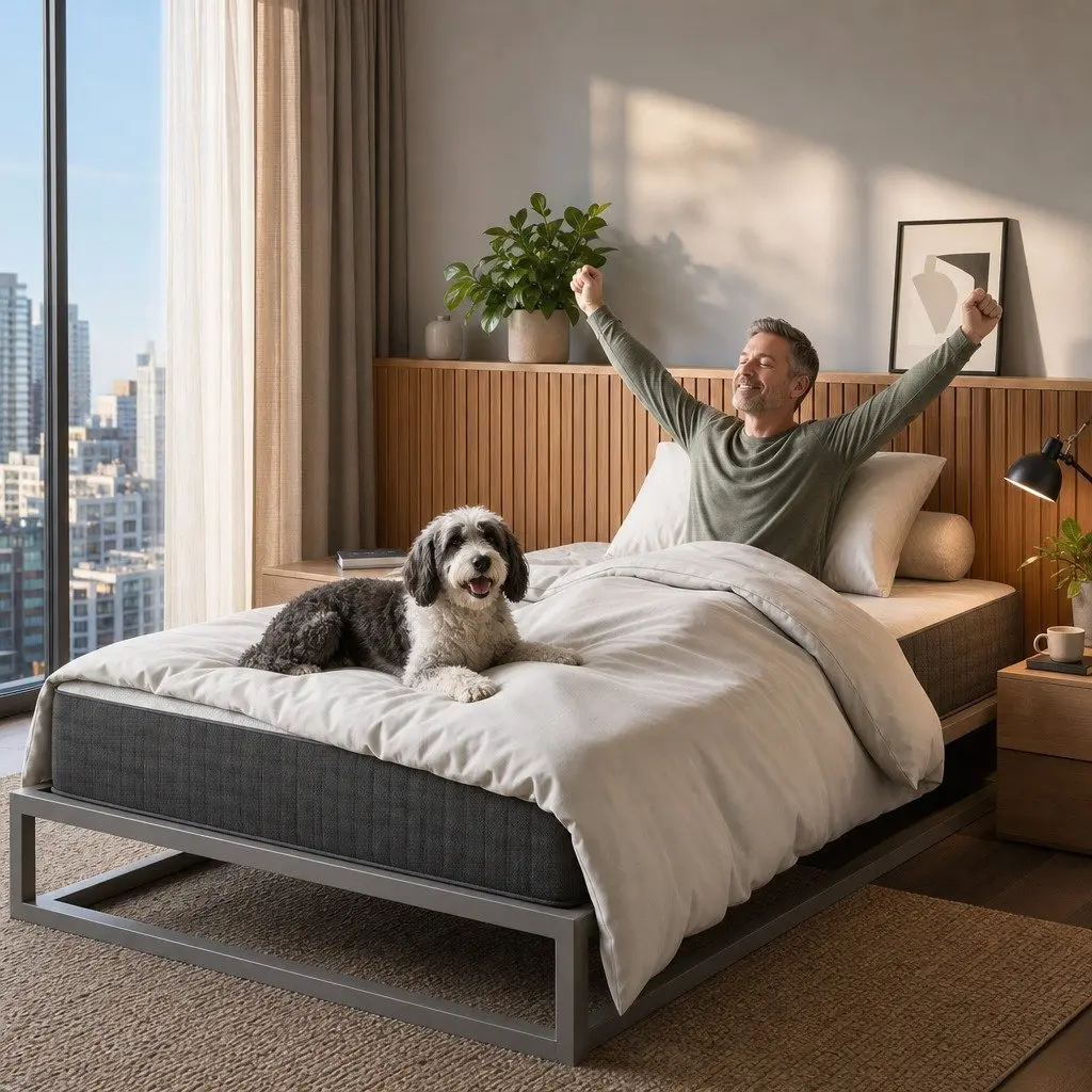 Single Mattress Firm 30cm Pocket Spring 5-Zone Support Breathable Fabric Grey