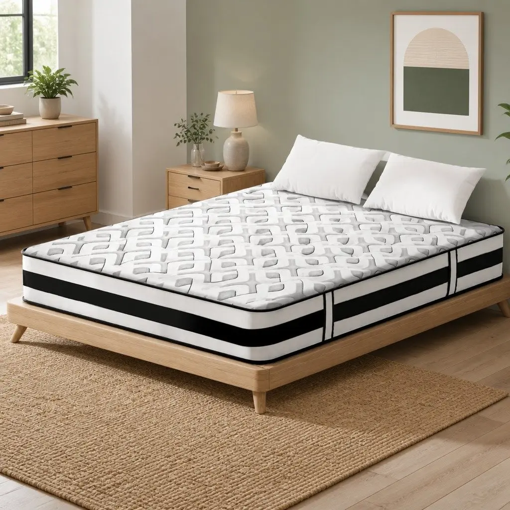 Double Mattress Ultra Firm Grey 24cm Tight Top Pocket Spring