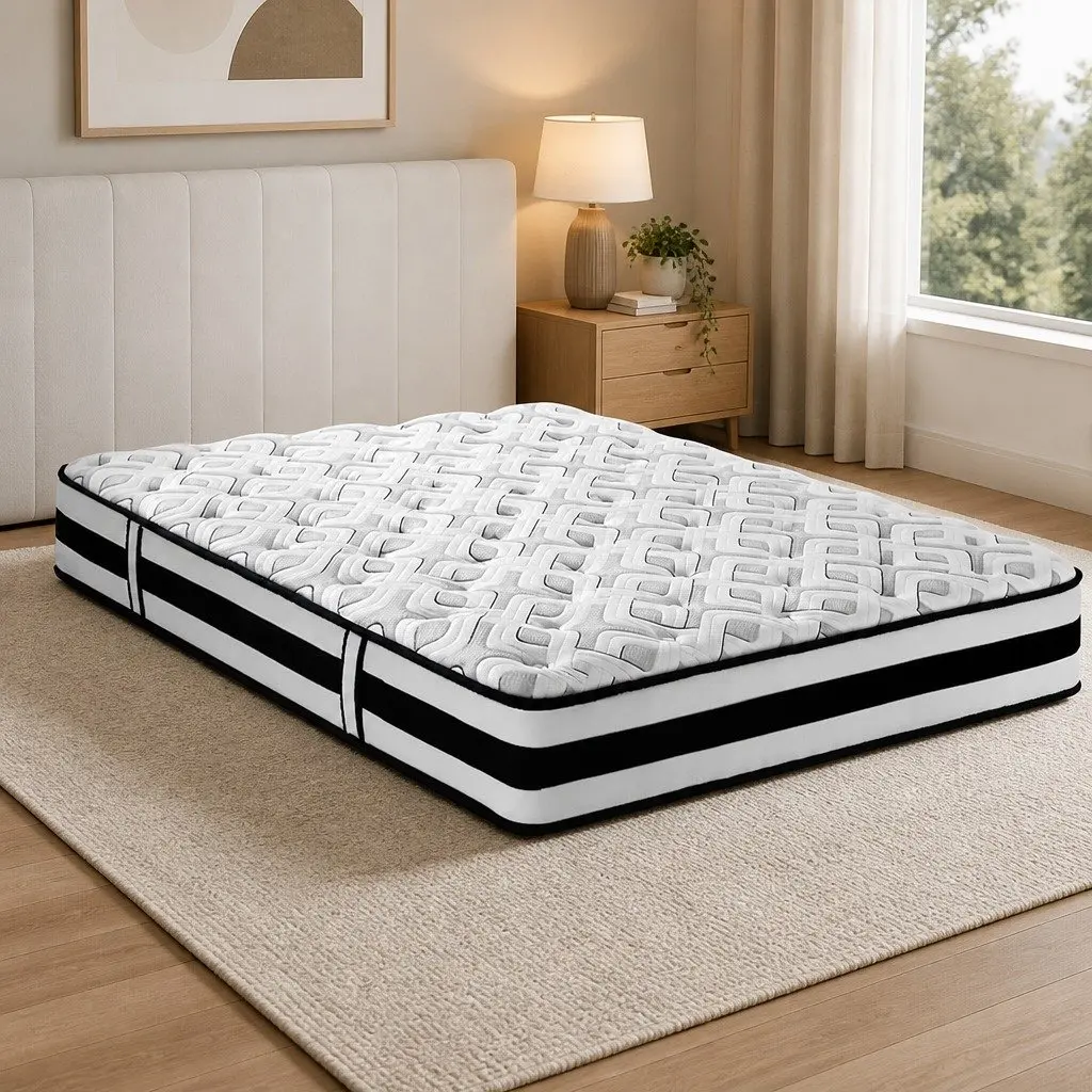Double Mattress Ultra Firm Grey 24cm Tight Top Pocket Spring
