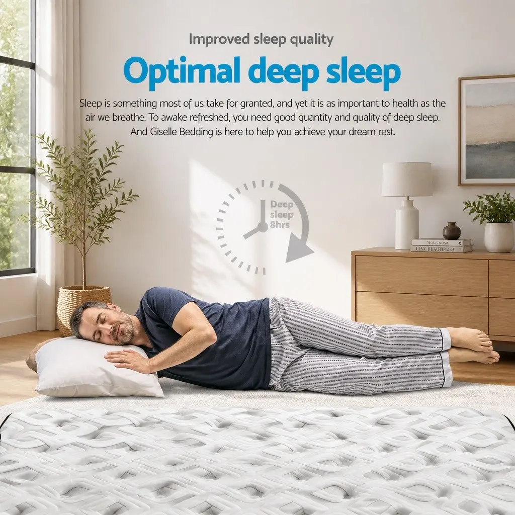 Double Mattress Ultra Firm Grey 24cm Tight Top Pocket Spring