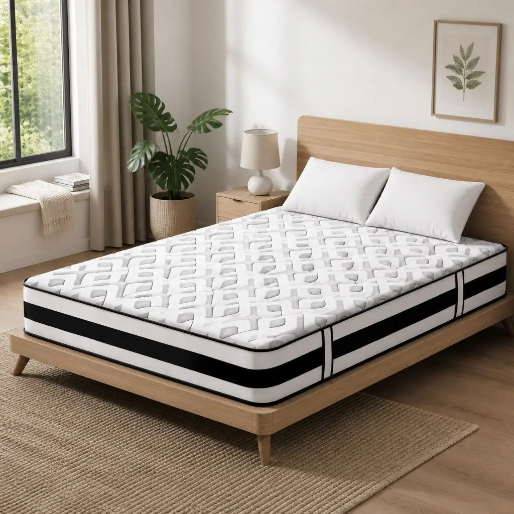 King Mattress Ultra Firm Pocket Spring Support 24cm Grey