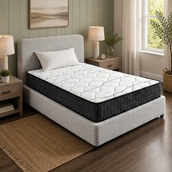 Single Mattress with Bonnell Spring Support and Foam Layers