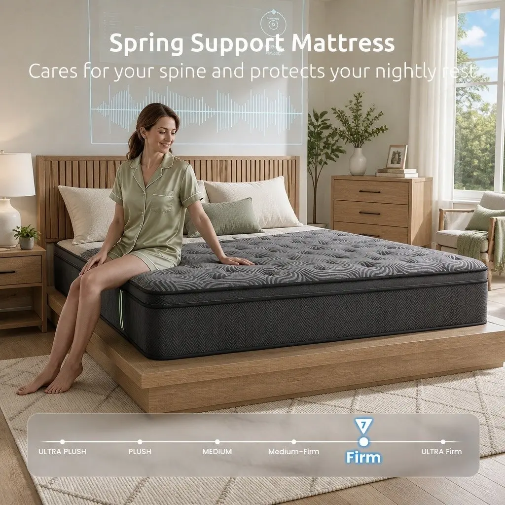 Queen Mattress 34cm Hybrid with Pocket Spring and Foam