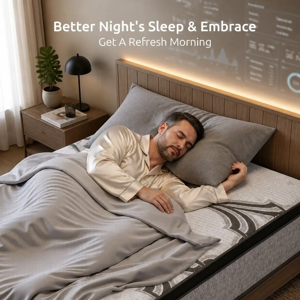 King Single 34cm Mattress with Pocket Springs and Latex