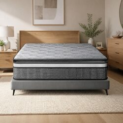 Queen Mattress with Bamboo Knitted Fabric and Pocket Springs