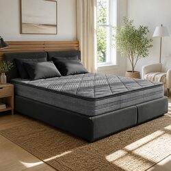 Double Mattress 18cm with Quilted Pillow Top and Coil System