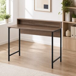 Engineered Wood Computer Desk with Shelf 100cm Workstation