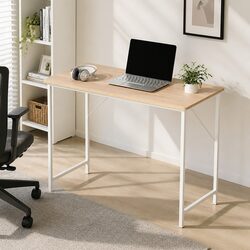 Compact Computer Desk with Powder Coated Steel Frame