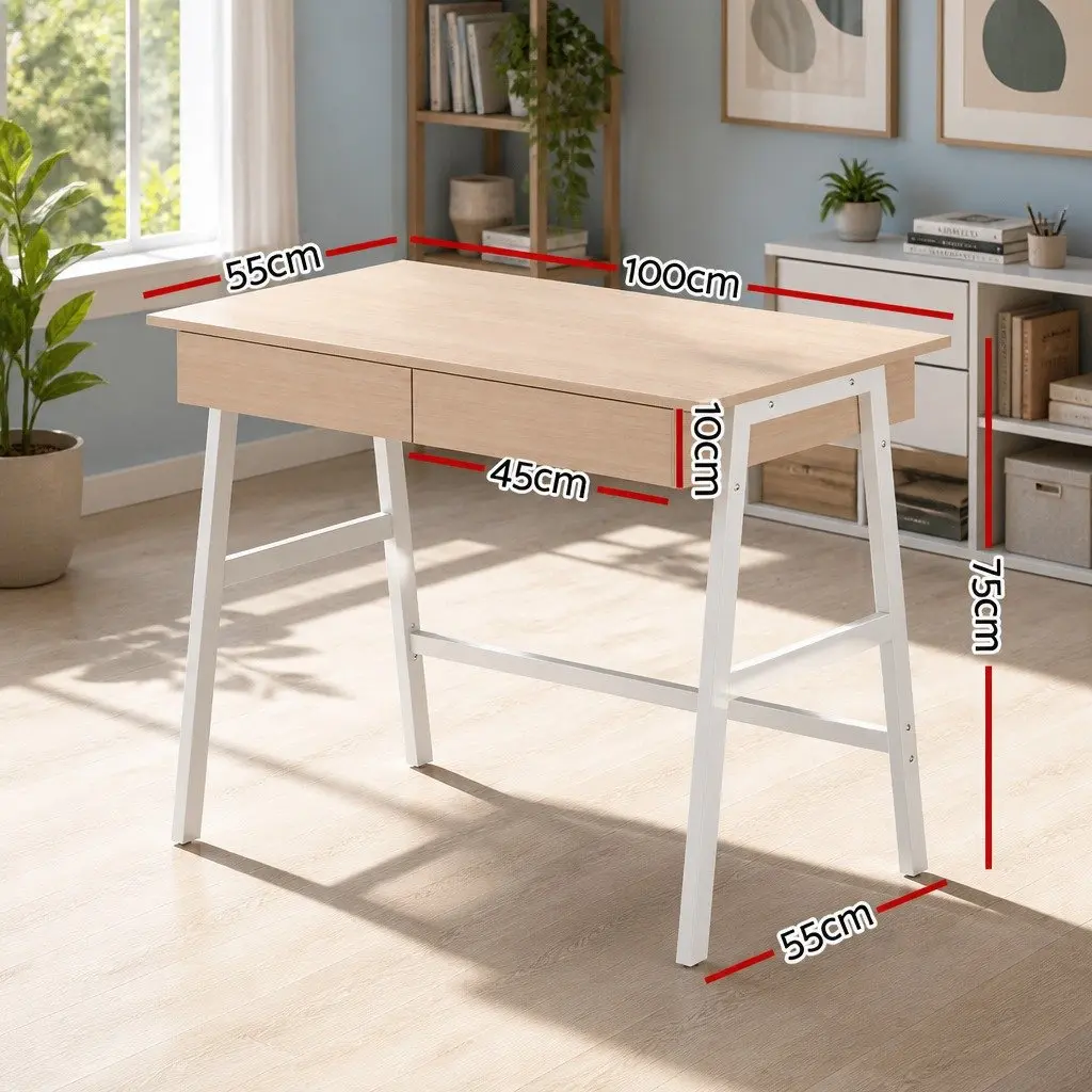 Computer Desk with Drawers Storage Cabinet