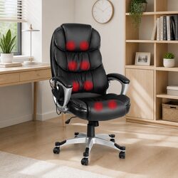 8 Point Massage Executive Office Chair with Heated Support
