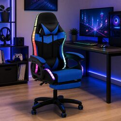 Ergonomic Gaming Office Chair with RGB LED Lighting