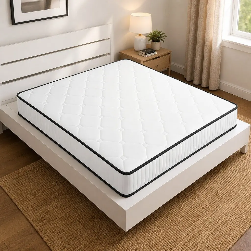 Spring Mattress Support Foam Comfort Double Bed 188x138cm