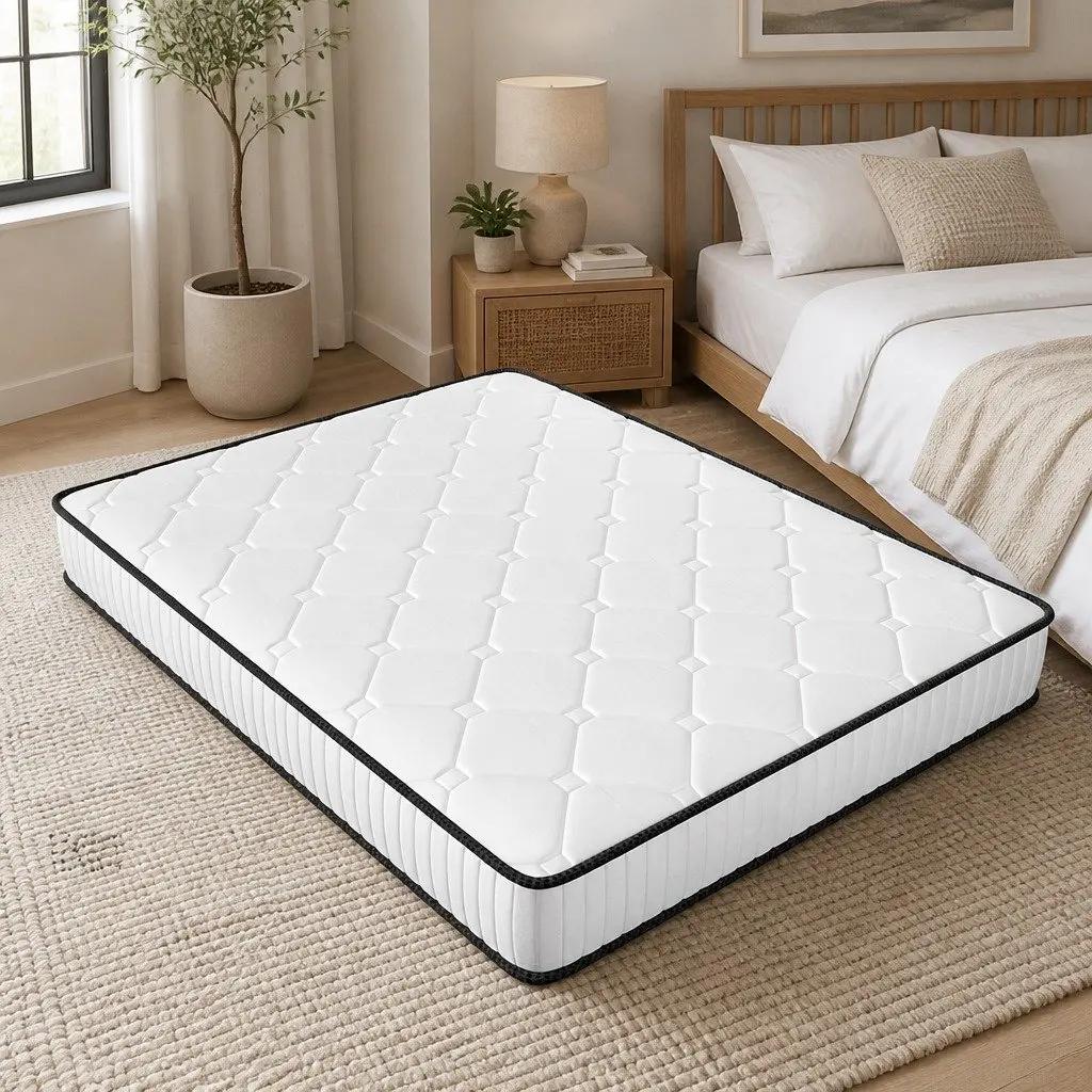 Pocket Spring Mattress Queen Size Comfort Support Sleep 203x153cm Polyester Fabric