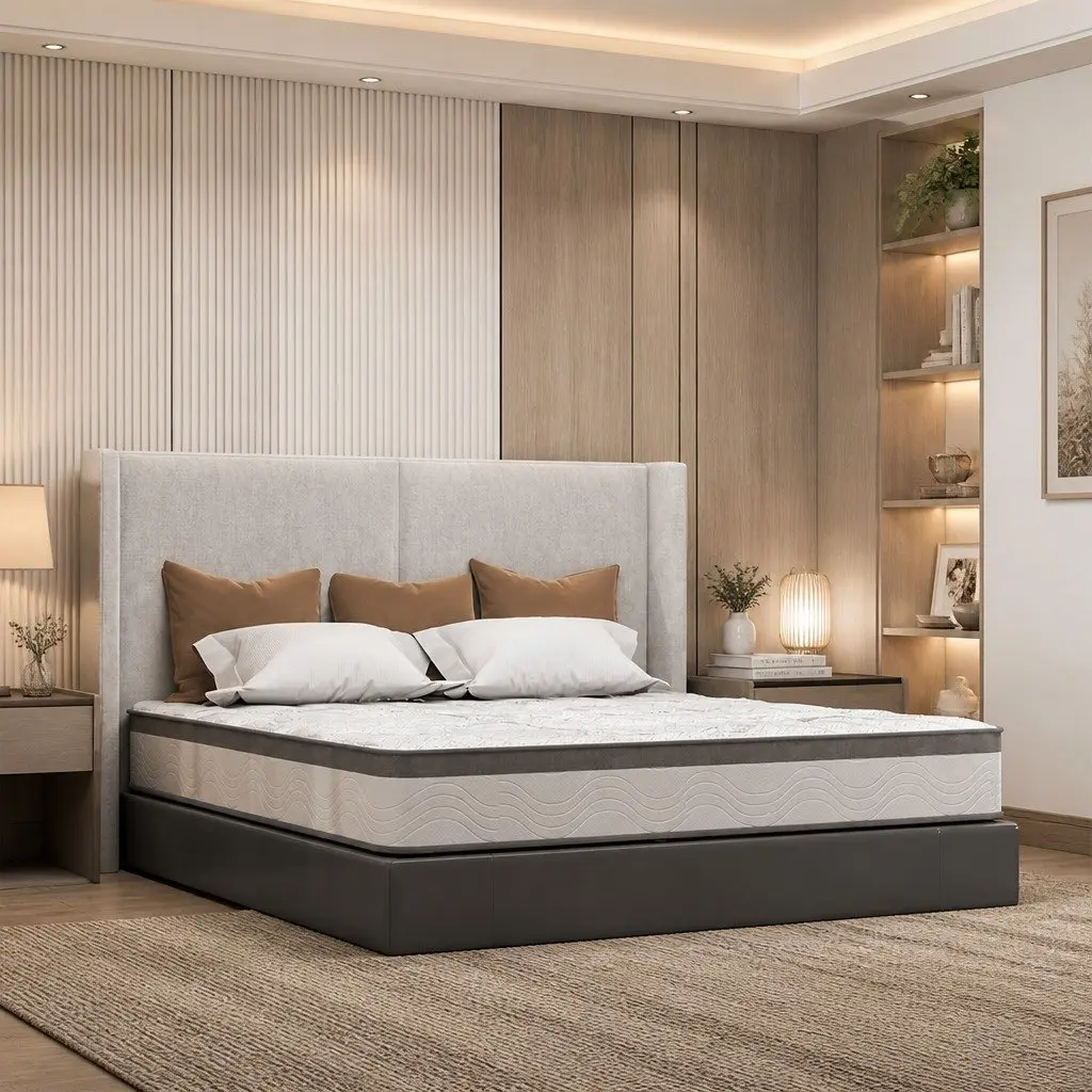 Spring Mattress King Pocket Comfort 25cm White