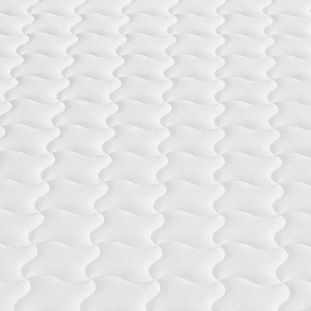 Queen Size Spring Mattress Bonnell Core Support 203x153cm White and Black