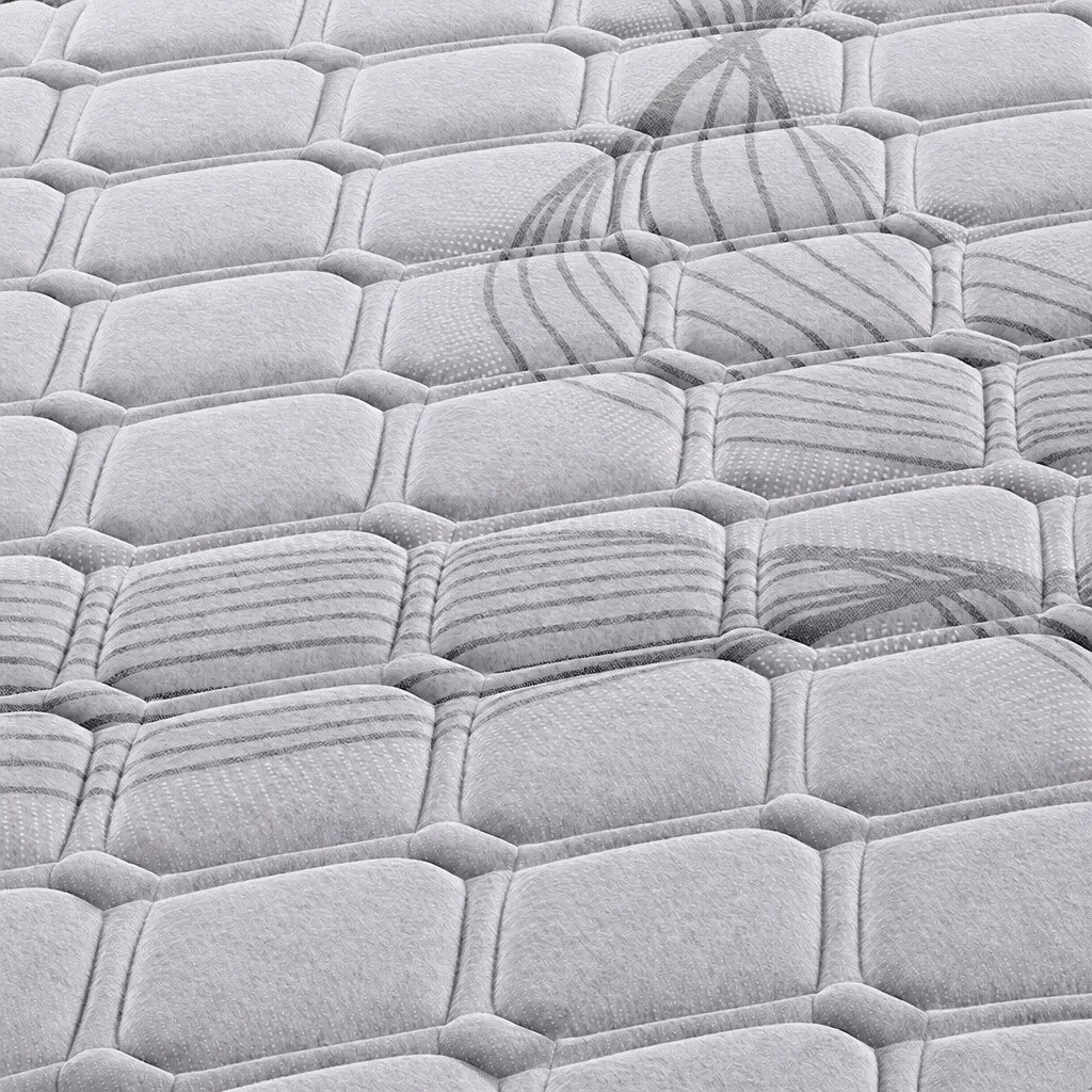 Double Pocket Spring Mattress Medium Firm 188cm x 138cm Grey