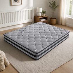 King Spring Mattress Pocket Egg 5-Zone Supportive Construction