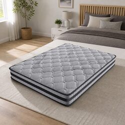 Stylish King Single Pocket Coil Mattress with 5-Zone Support