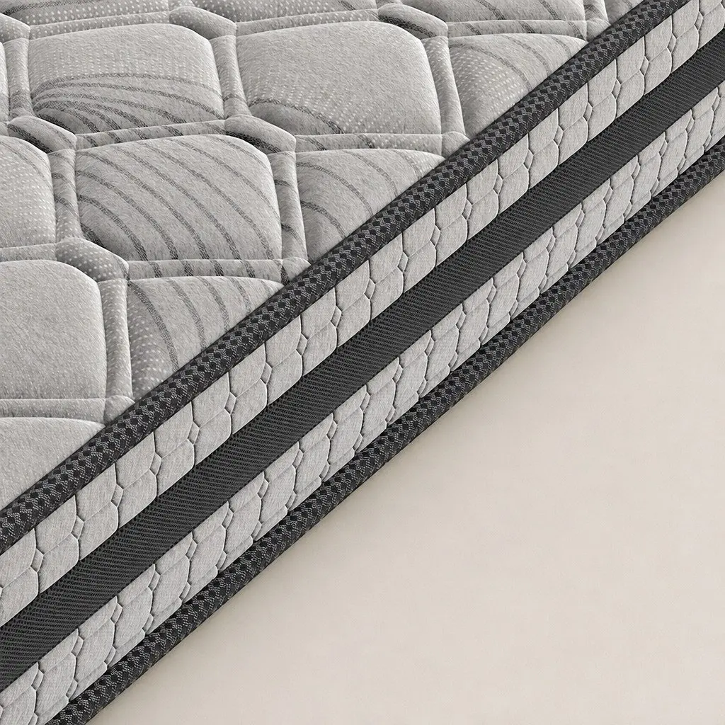Single Pocket Spring Mattress Medium Firm Support 190cm x 91cm Grey