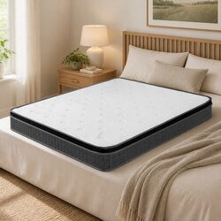 Queen Size Bonnell Coil Spring Mattress with Medium Firmness