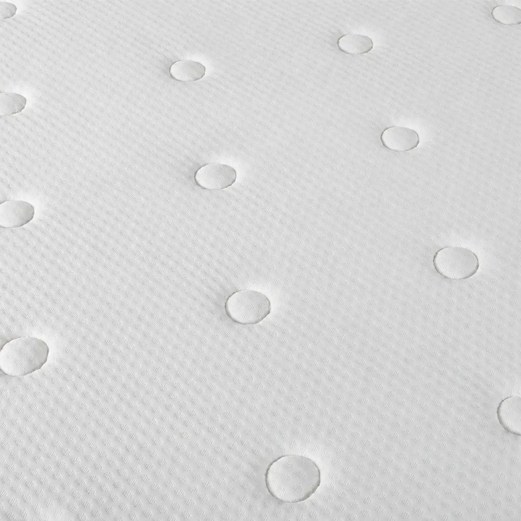 Single Mattress Bonnell Spring Medium Firmness White 18cm Thickness Reinforced Corners Stitched Handles