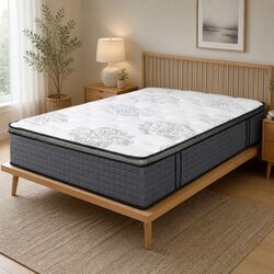 Queen Size Pocket Coil Mattress with Egg-Crate Foam
