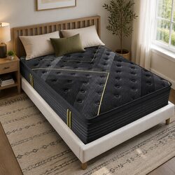 Euro Top King Spring Mattress with Bamboo Charcoal Fabric