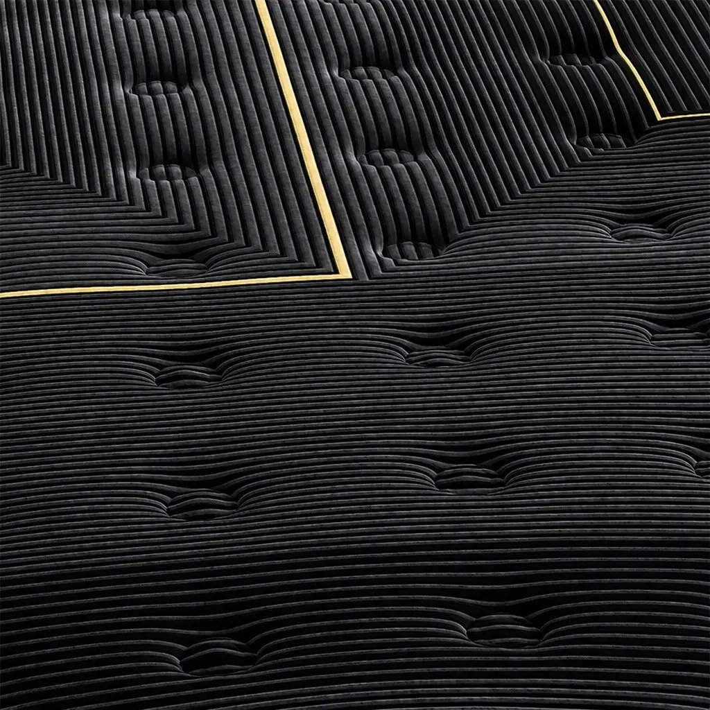 Queen Pocket Spring Mattress Bamboo Charcoal Foam Support 203cm x 153cm Black