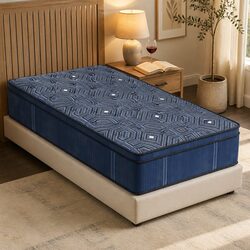 Single Spring Mattress 30CM Euro Top High-Density Foam