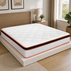 7-Zone Pocket Spring Mattress Queen Size Medium Firm